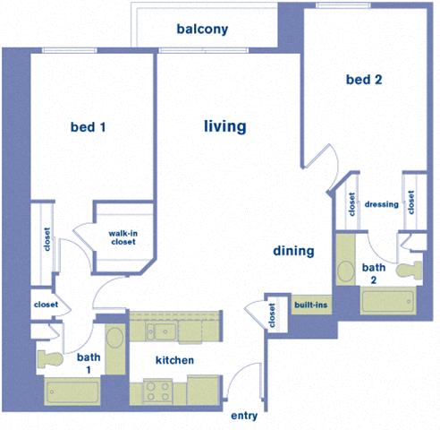 Floor plan layout diagram for 2D Renovation 3