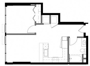 1D floor plan