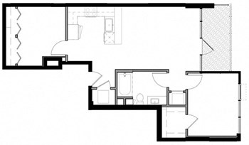 2A w/ Balcony floor plan