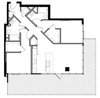 2H w/ Balcony floor plan