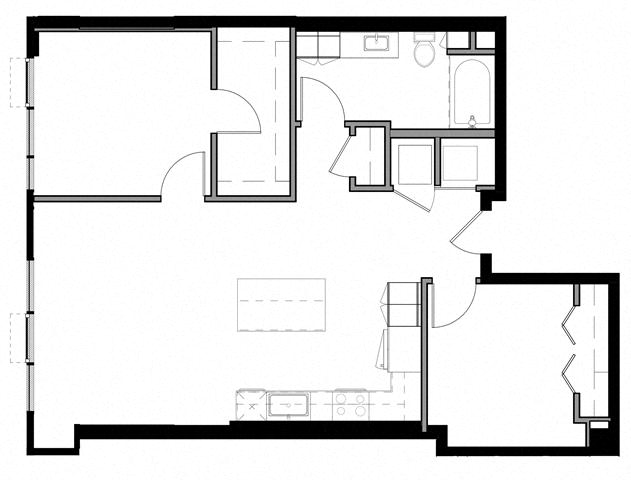 Floor plan layout diagram for 2C