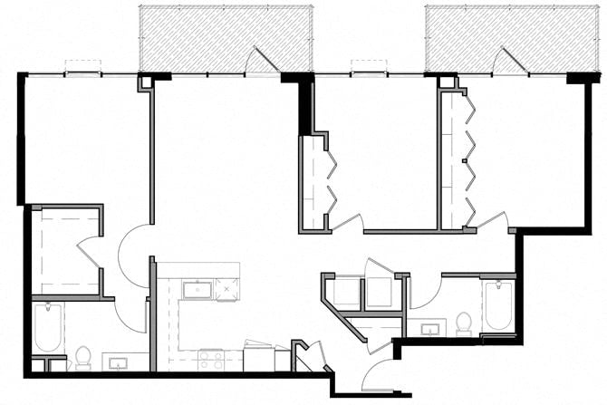 Floor plan layout diagram for 3G