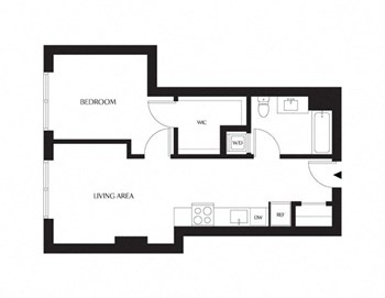 1D floor plan