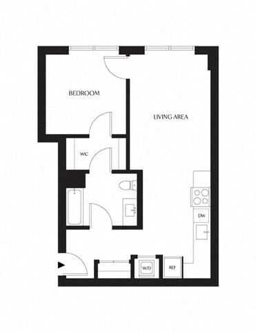 Floor plan layout diagram for 1F