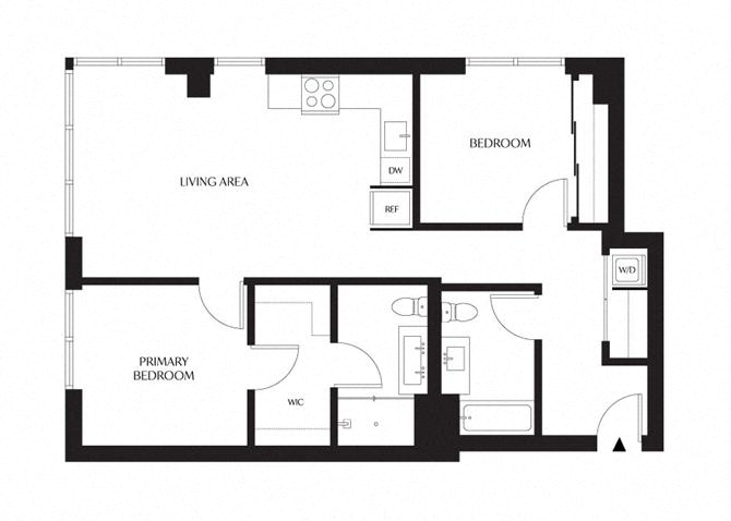 Floor plan layout diagram for 2D