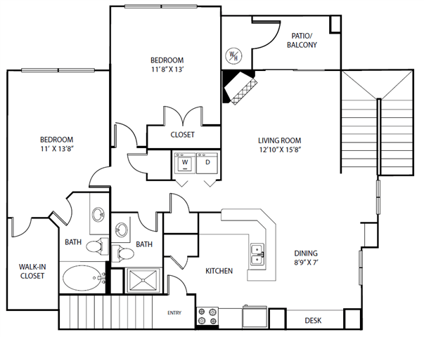 Floor plan layout diagram for 2F Renovation 3