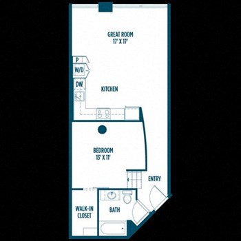 1B floor plan