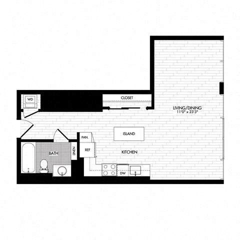 Floor plan layout diagram for SE