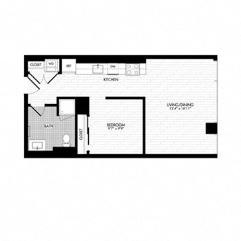 Jr 1A-C (Affordable Housing) floor plan