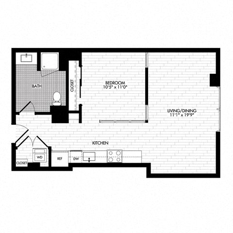 Floor plan layout diagram for Jr 1E