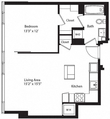 Floor plan layout diagram for 1L