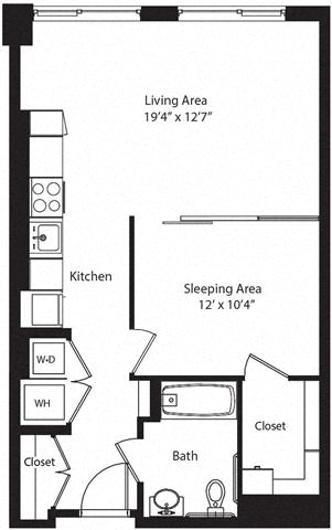 Floor plan layout diagram for SC