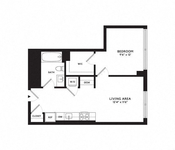 Floor plan layout diagram for 1G