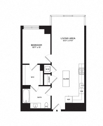 Floor plan layout diagram for 1V