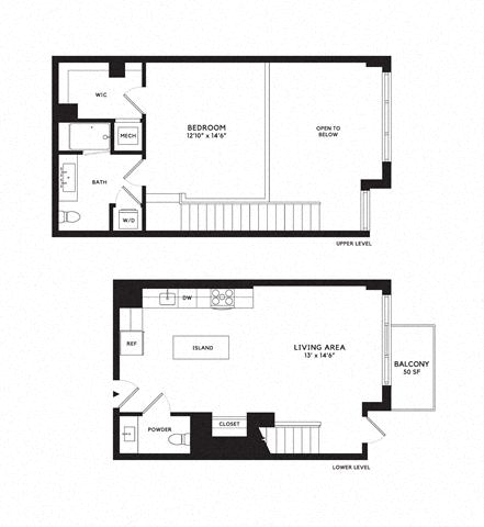 Floor plan layout diagram for 1Y