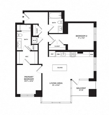 2K floor plan