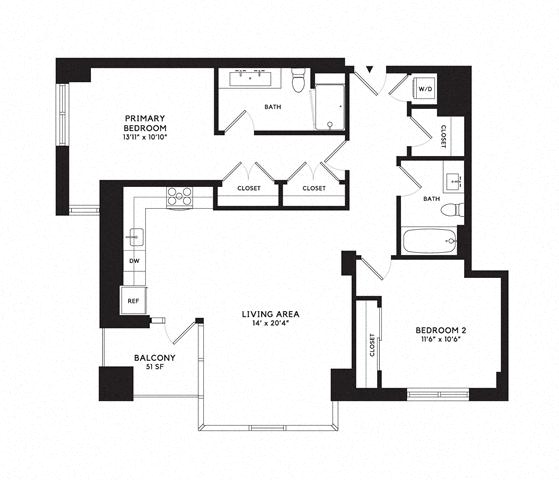 Floor plan layout diagram for 2L