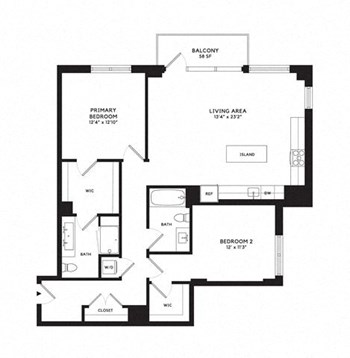 2R floor plan