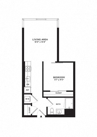 Floor plan layout diagram for Jr 1F
