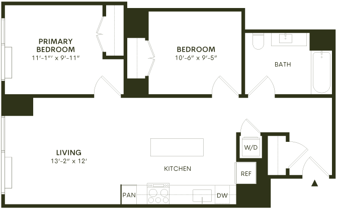 Floor plan layout diagram for Jr 2A