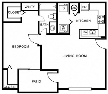 1C floor plan