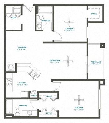2B Renovation 4 floor plan