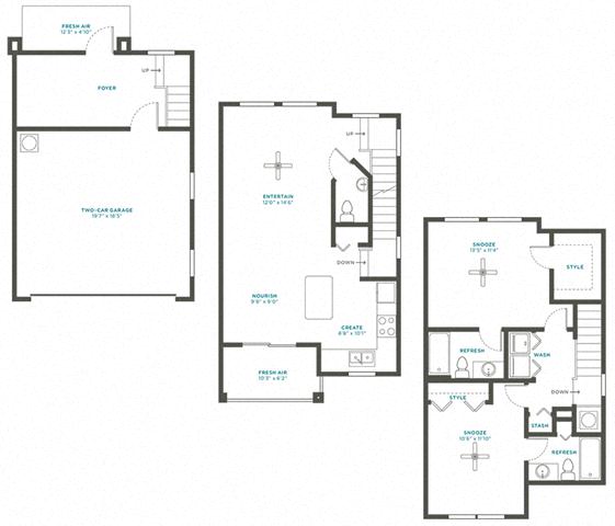 Floor plan layout diagram for 2F