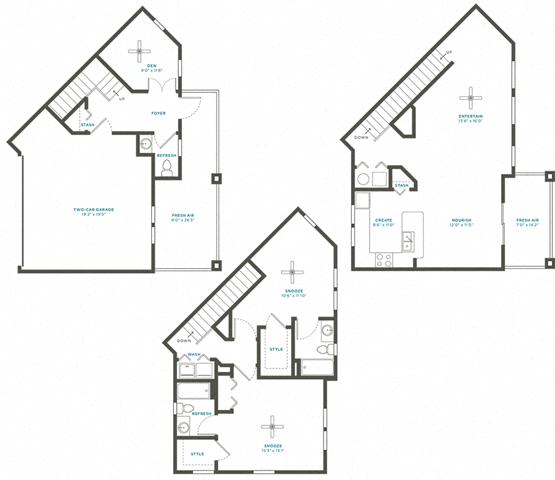 Floor plan layout diagram for 2J