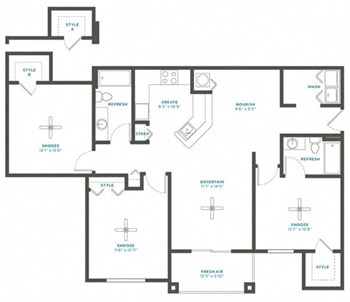 3B floor plan