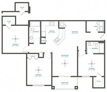 3B Renovation 2 floor plan