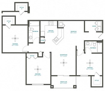 3B Renovation 4 floor plan