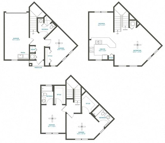 Floor plan layout diagram for 3C