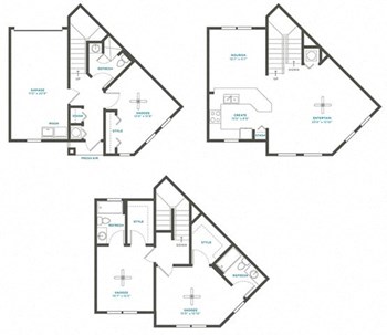 3C Townhome Renovation 4 floor plan