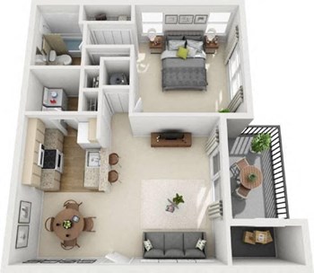 1B floor plan
