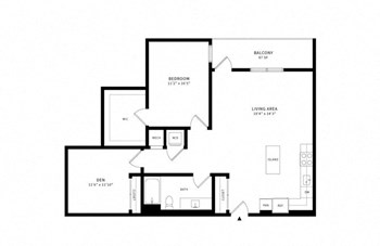 1E floor plan