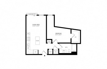1R floor plan