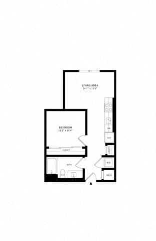 Floor plan layout diagram for Jr 1J