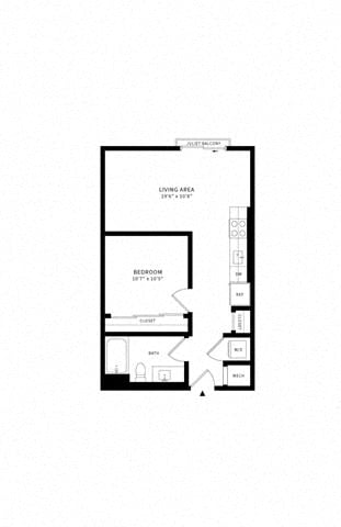Floor plan layout diagram for Jr 1M