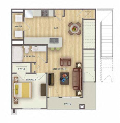 Floor plan layout diagram for 1G Renovation 2