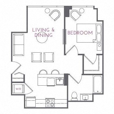 Floor plan layout diagram for 1C