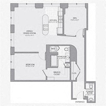 1N Den floor plan