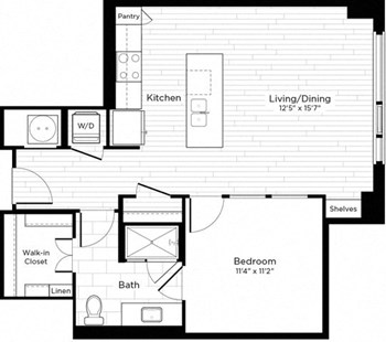 1J floor plan