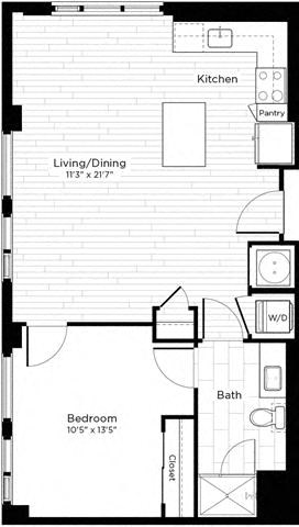 1L floor plan
