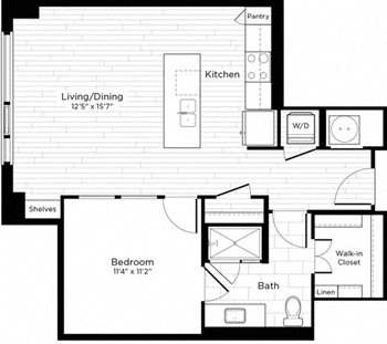 1N floor plan