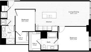 2J-S (Affordable Housing) floor plan