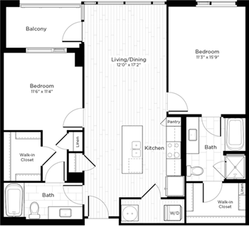 2K floor plan