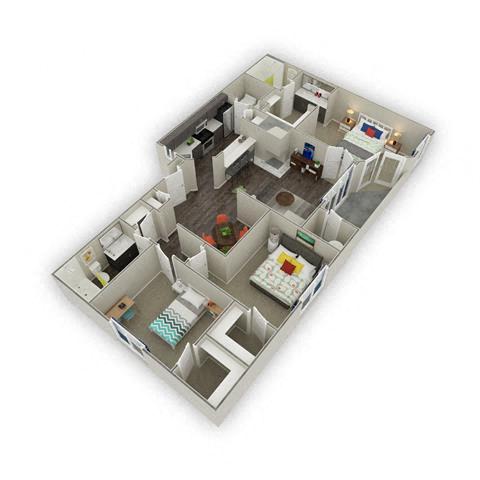Floor plan layout diagram for 3A Renovation 3