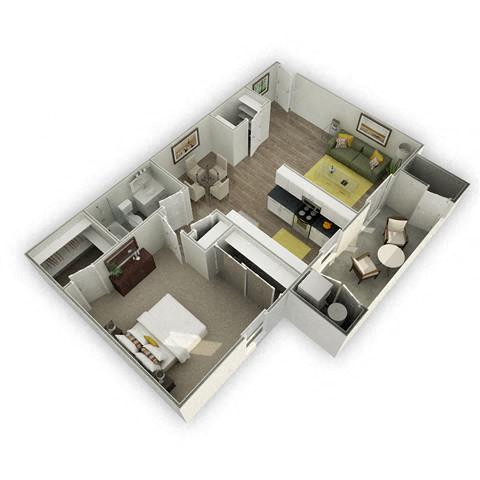 Floor plan layout diagram for 1A Renovation 3