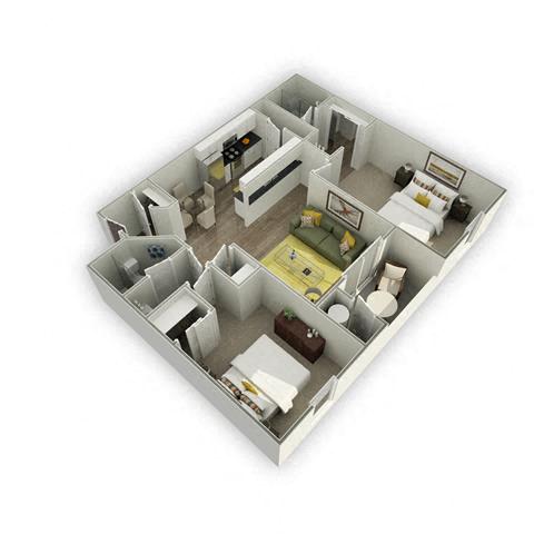 Floor plan layout diagram for 2A Renovation 2