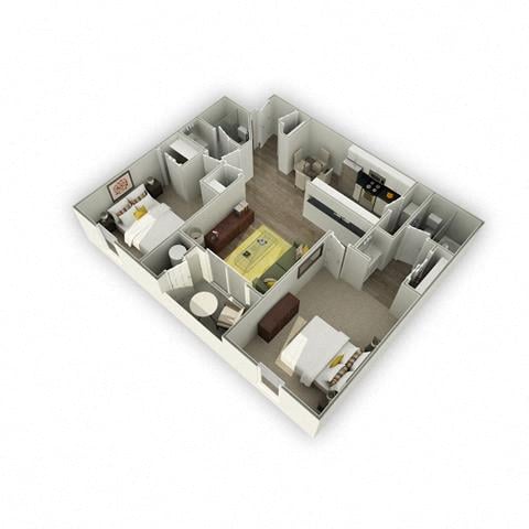 Floor plan layout diagram for 2A Renovation 3